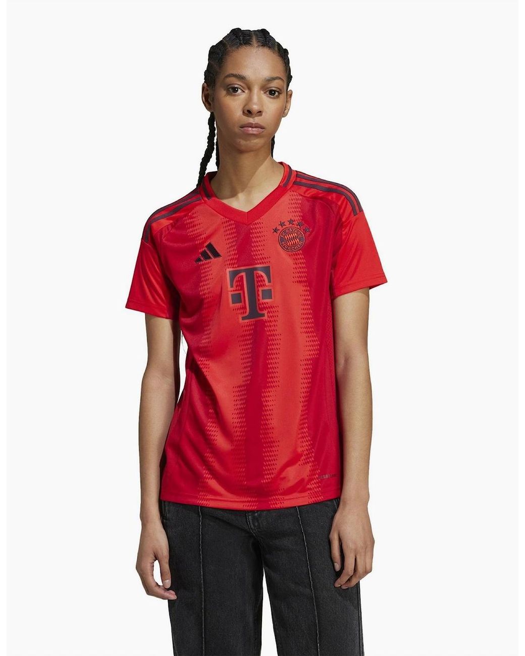Adidas Red Bayern Munich Home Shirt 2024 2025