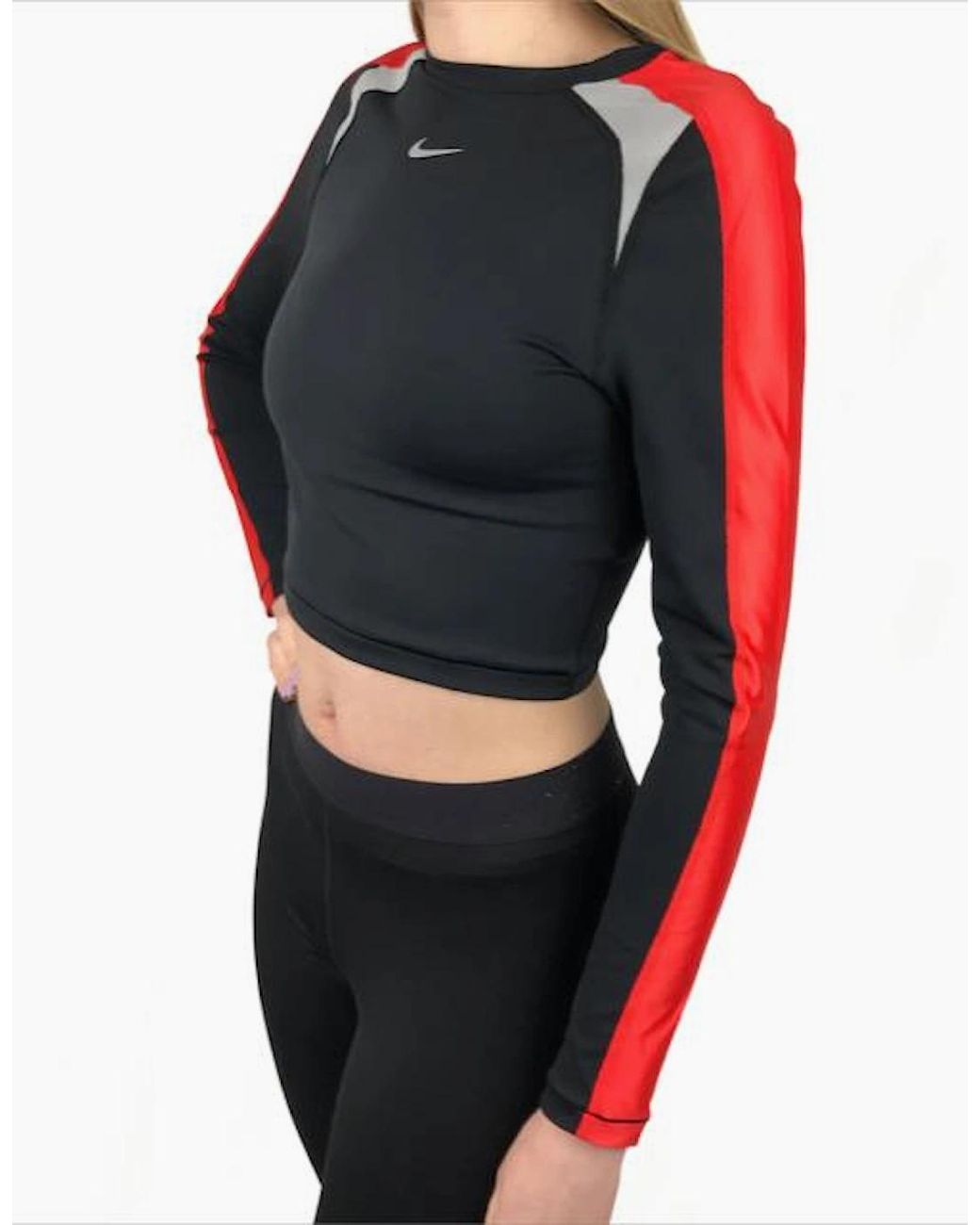 Nike Black Pro & Dri Fit Crop Top