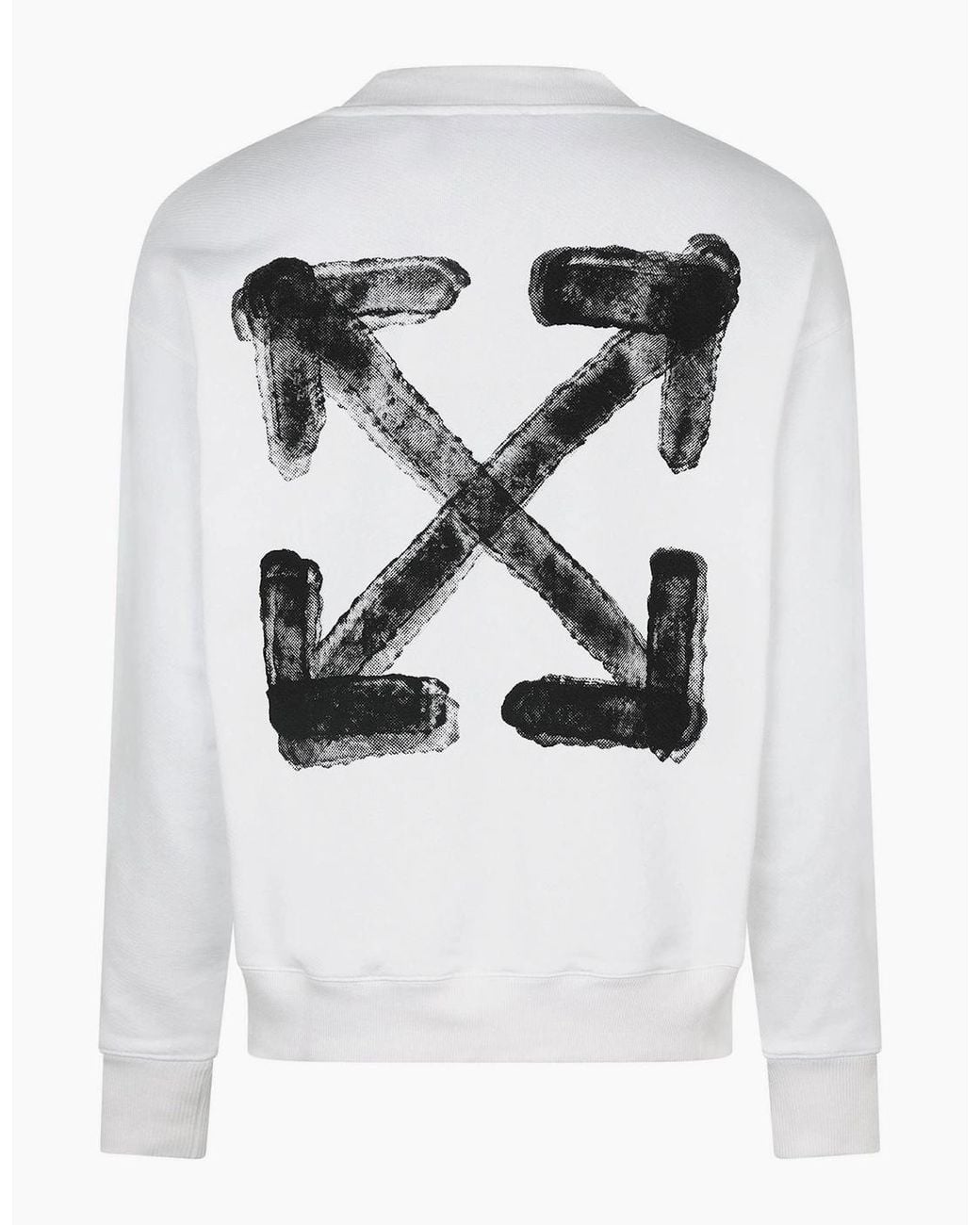 Off-White c/o Virgil Abloh White Off Spray Arrow Crew for men