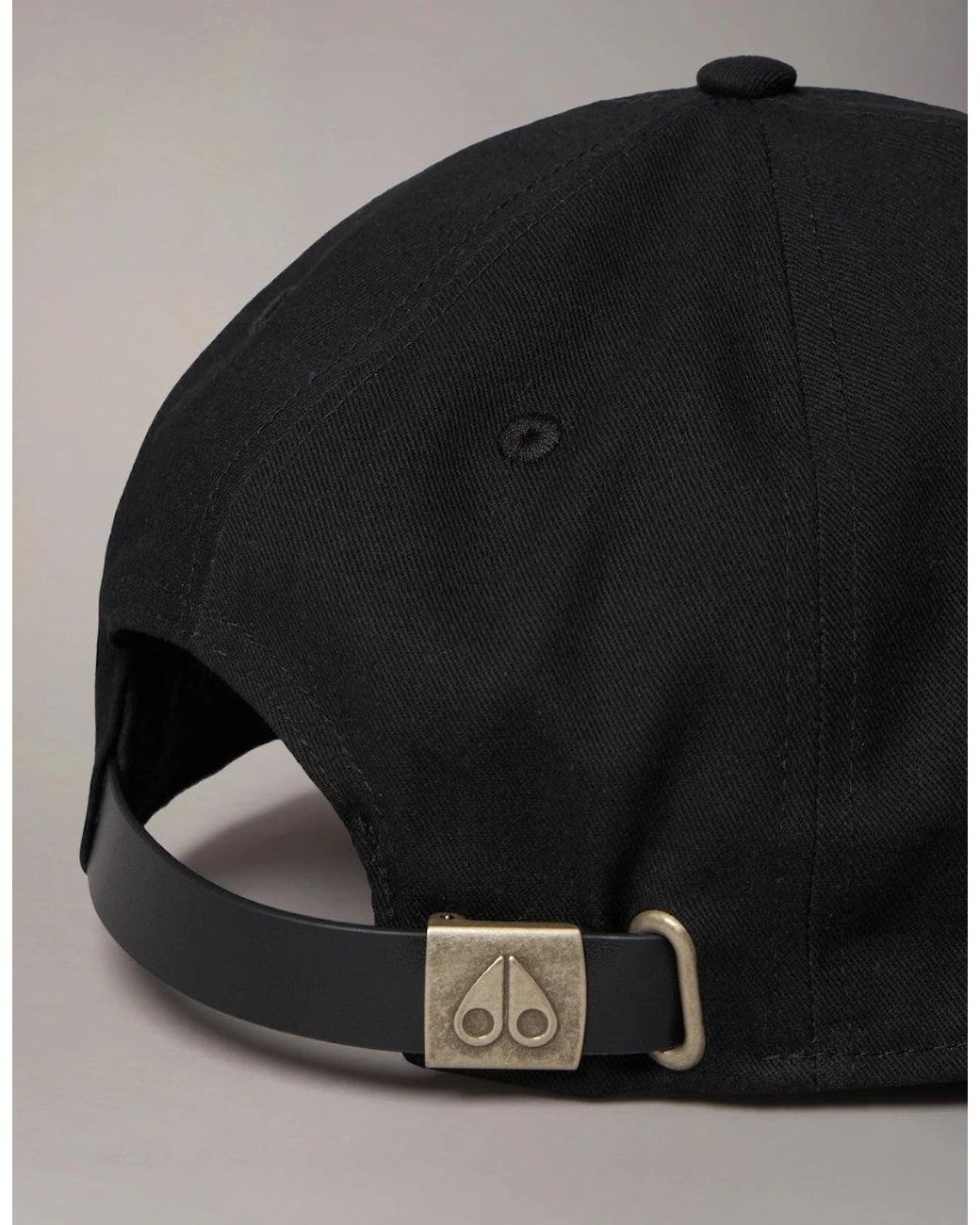 Moose Knuckles Black Logo Icon Cap A1-26 282/Nickel for men
