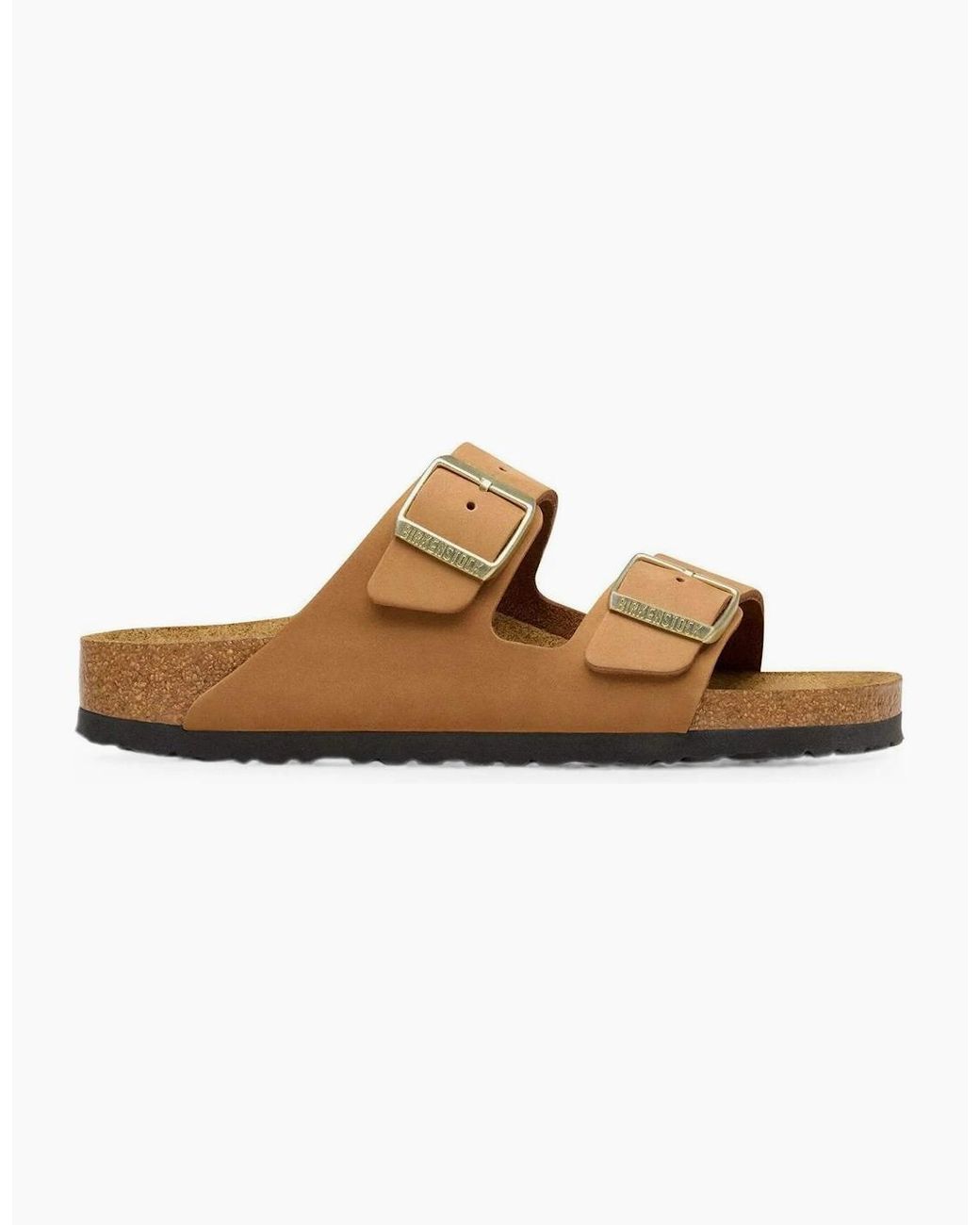 Birkenstock Arizona White Arizona Soft Footbed Nubuck Narrow Tan