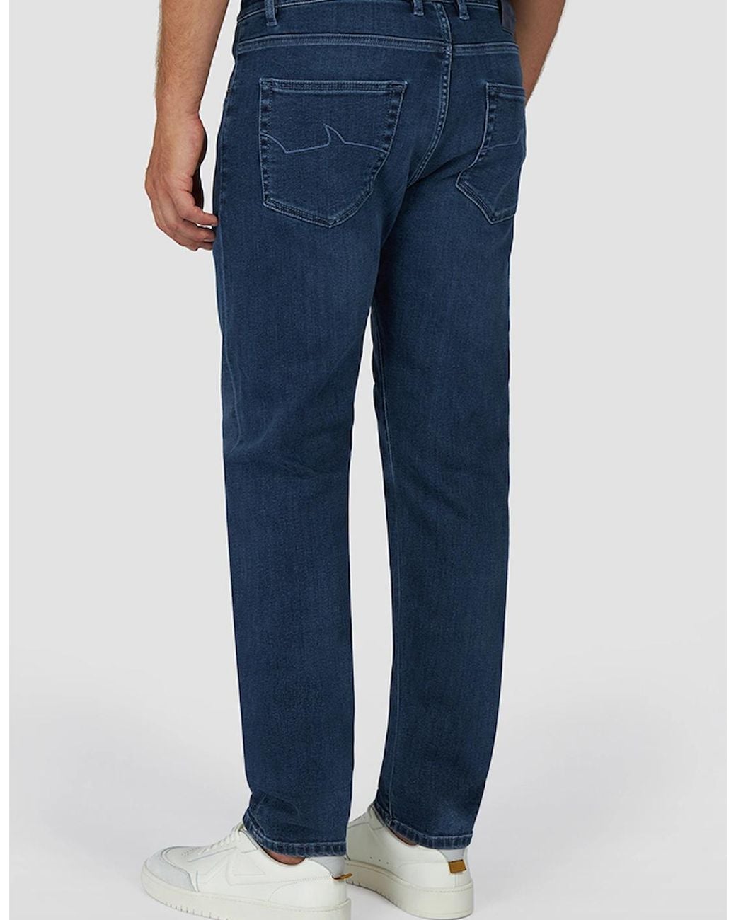Paul & Shark Blue Comfort Rivet Stretch Denim Jeans for men