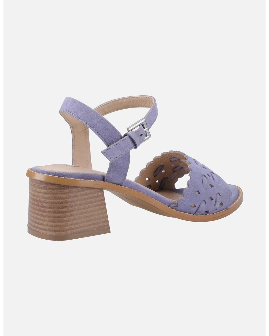 Hush Puppies Purple Lacie Suede Heels