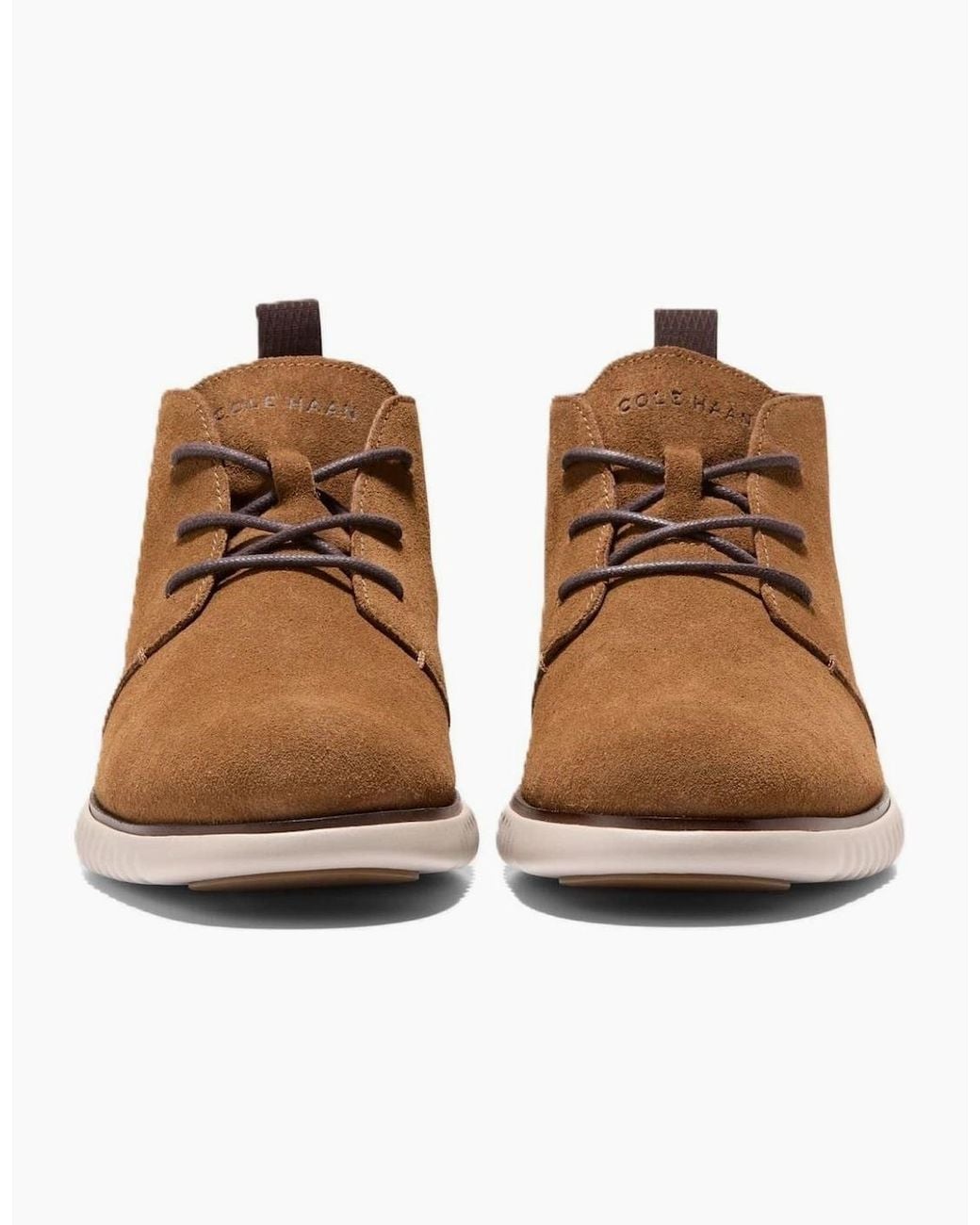 Cole Haan Brown 2.Zerogrand Suede Spiced Chukka Boots for men
