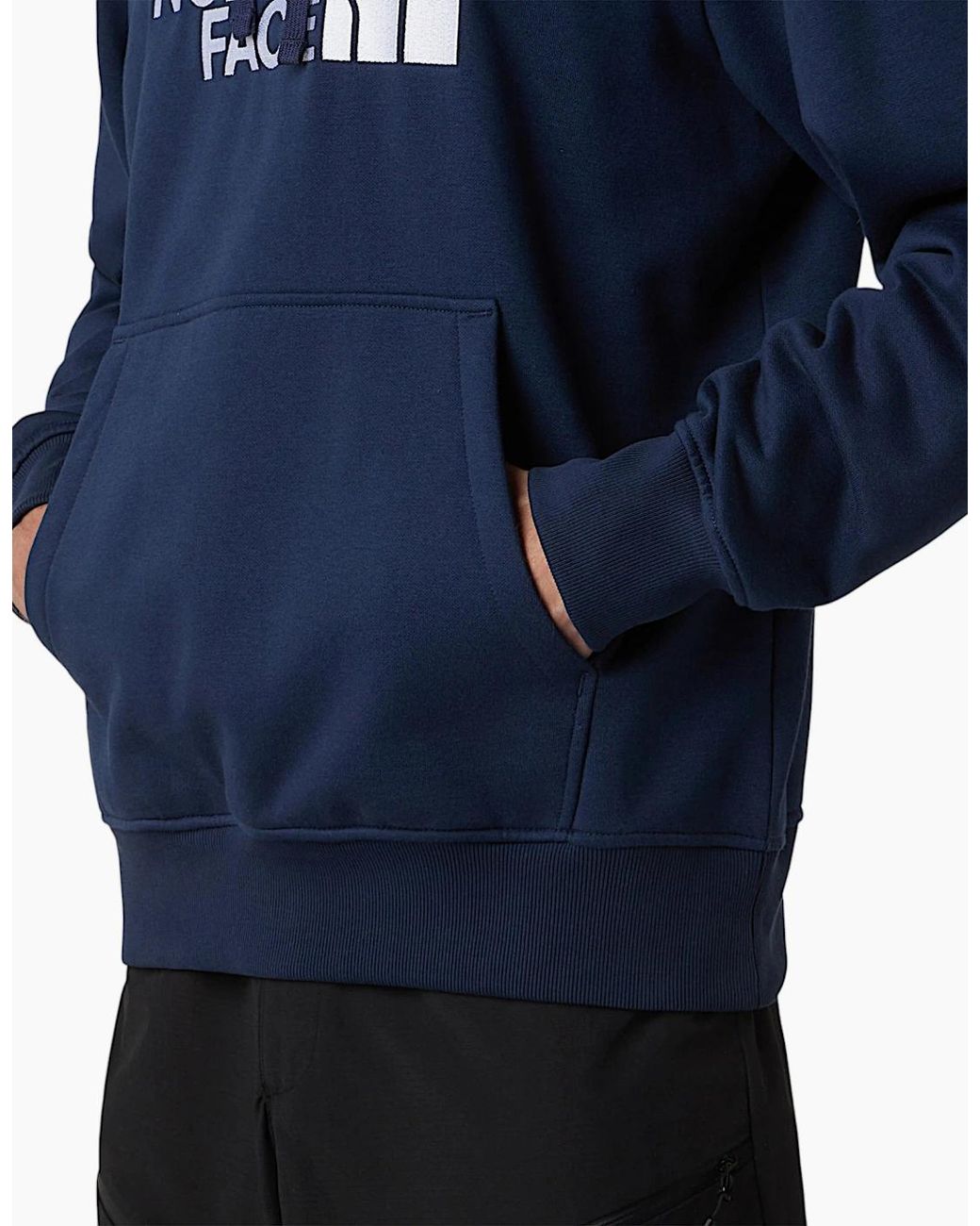 The North Face Black Drew Peak Hoodie Casual Sweatshirt Overhead Pullover Hoody for men