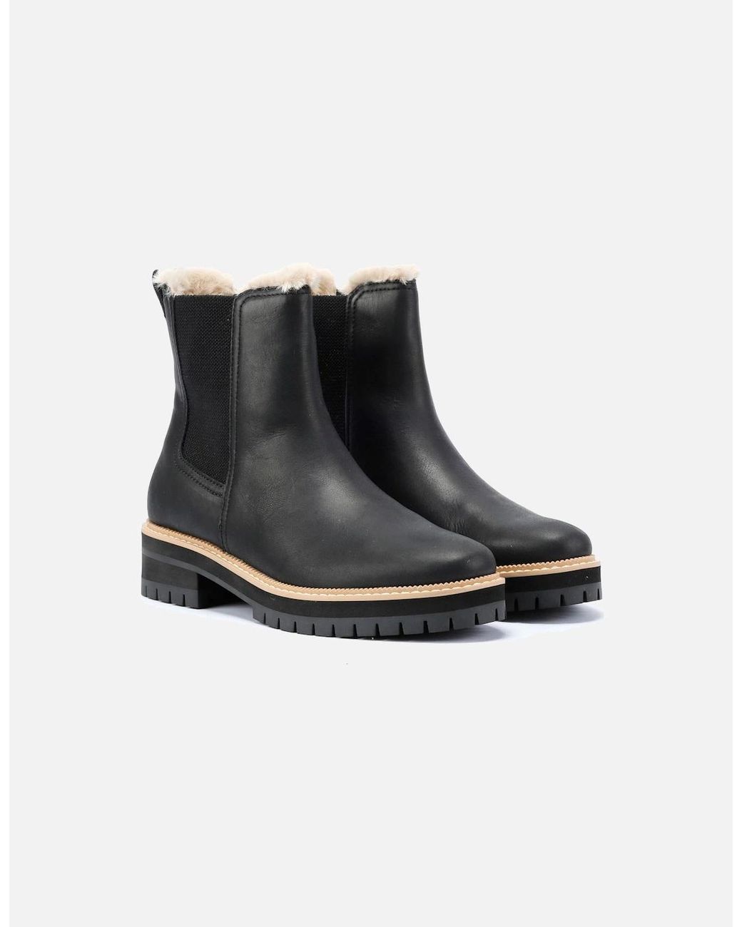 TOMS Black Bennet Nubuck Boots
