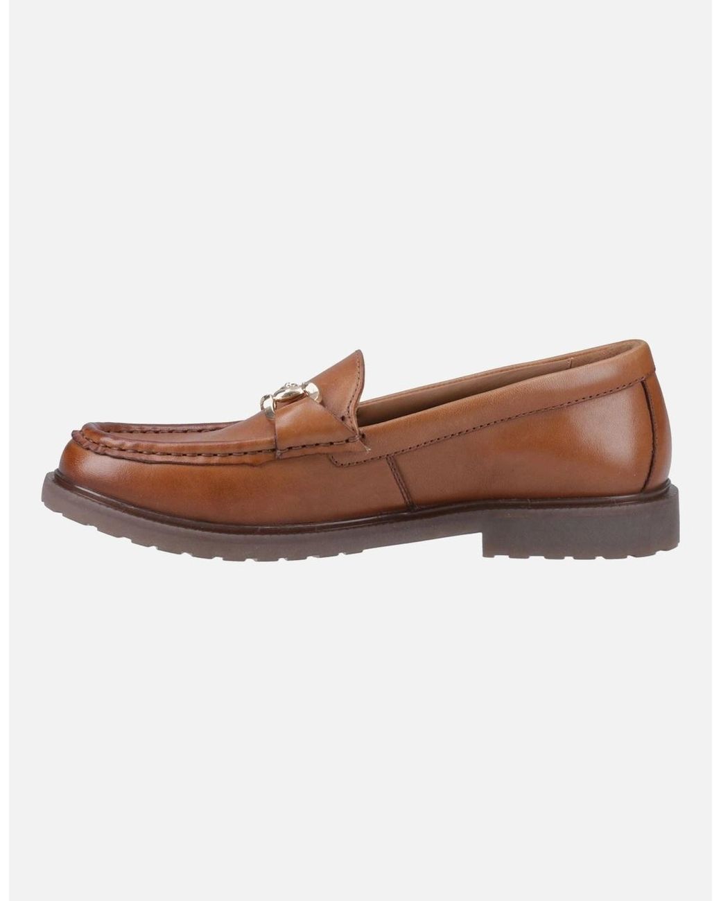 Hush Puppies Brown Verity Snaffle Leather Tan Loafers