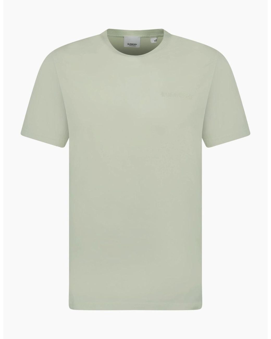 Burberry Green 'Jenson' Crew Neck Logo T-Shirt Light for men