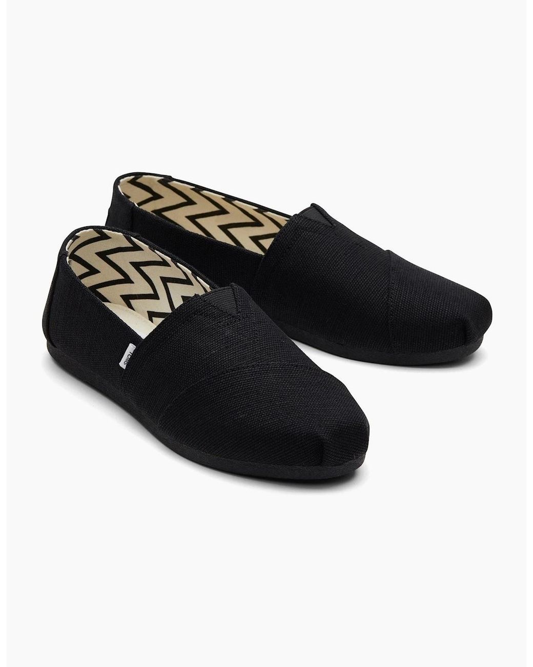 TOMS Black Alpargata Classic Cotton Espadrilles