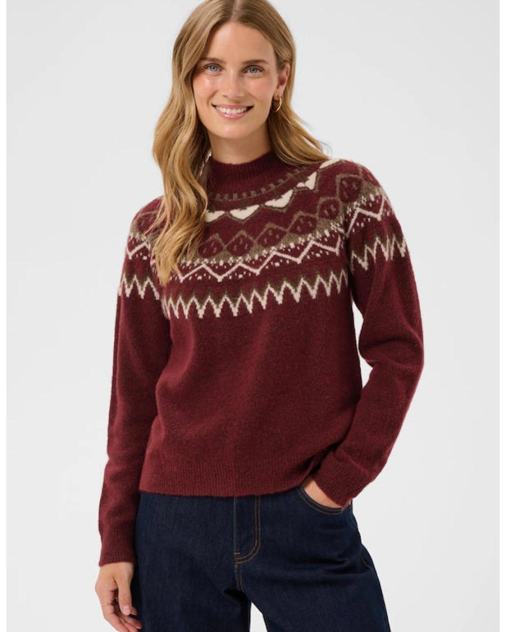 Cream Red Cherrie Pullover