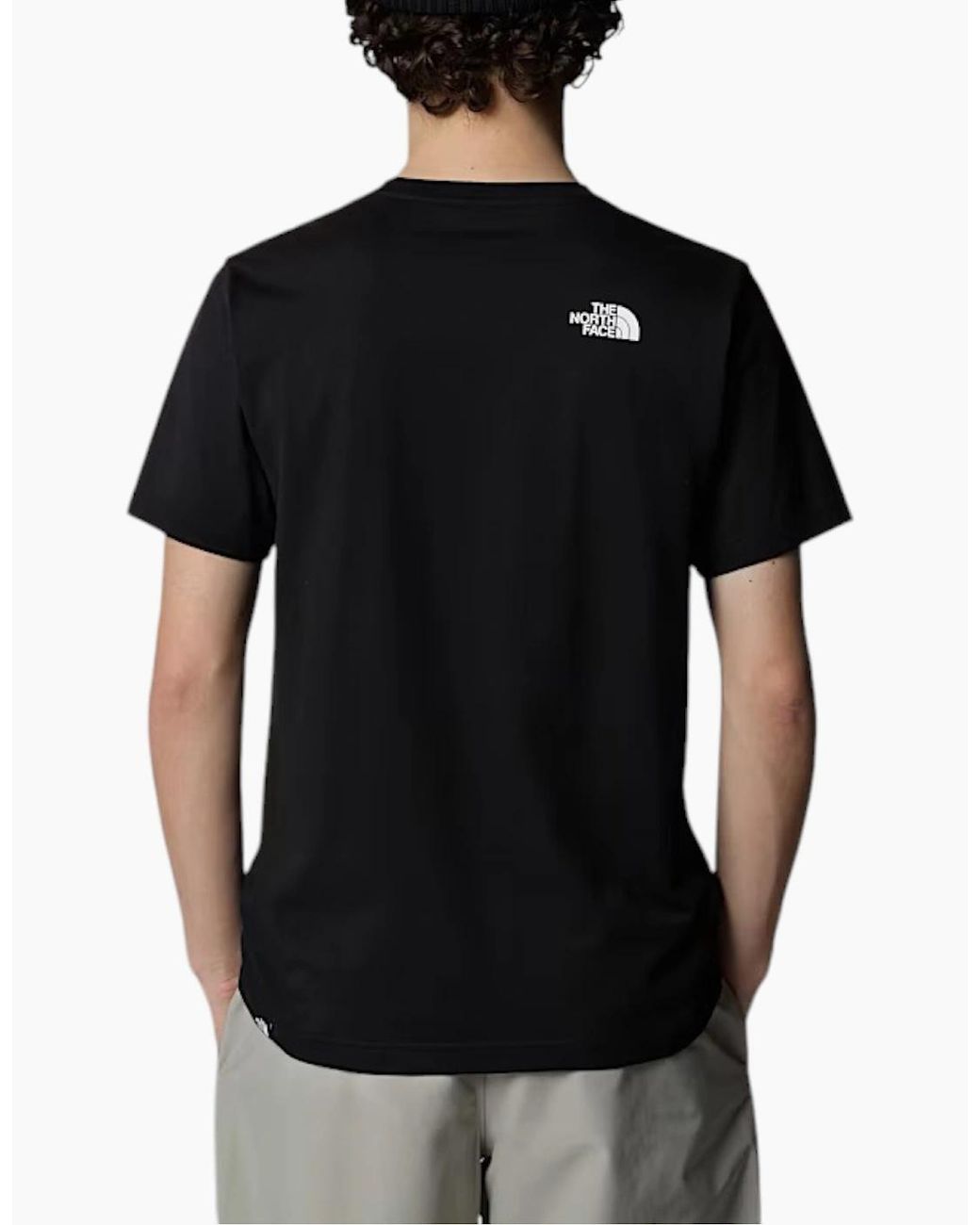 The North Face Black T-Shirt T Shirt Simple Dome Sports Cotton Casual Crew Neck for men