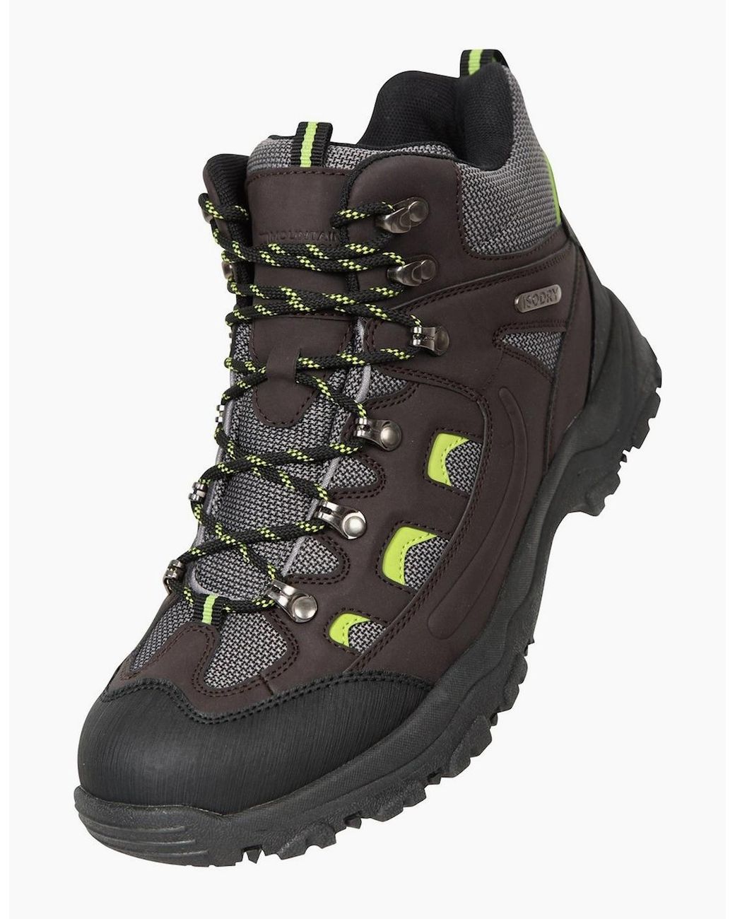 Mountain Warehouse Black Adventurer Waterproof Hiking Boots for men