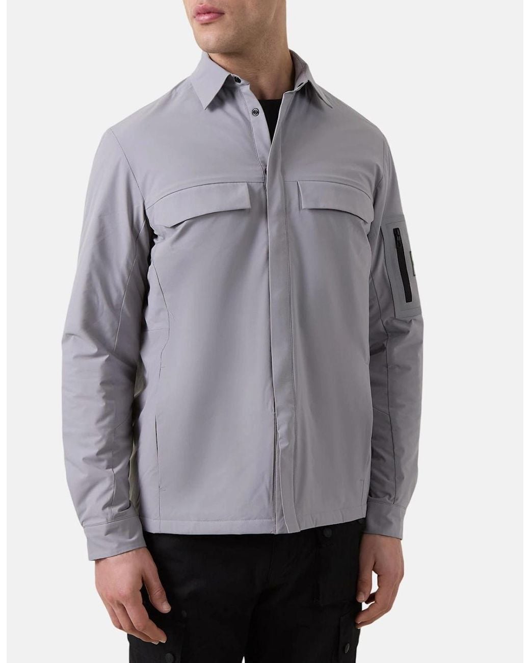 Boss Gray Boss Tour Overshirt Open
