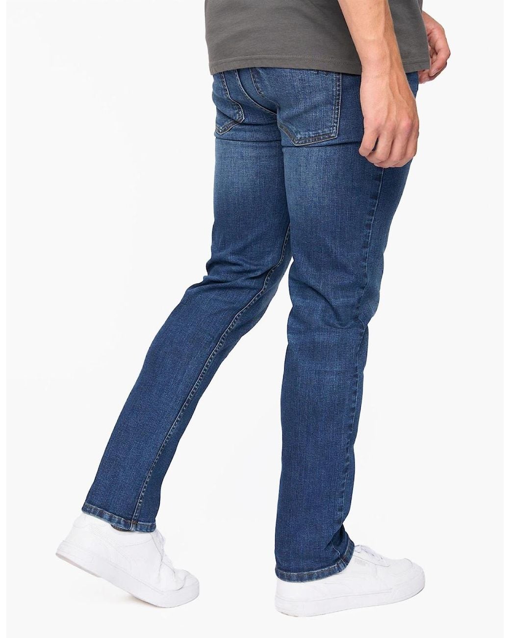 Bewley & Ritch Blue Bewley & Ritch Abingdon Slim Fit Jeans Dark Wash for men