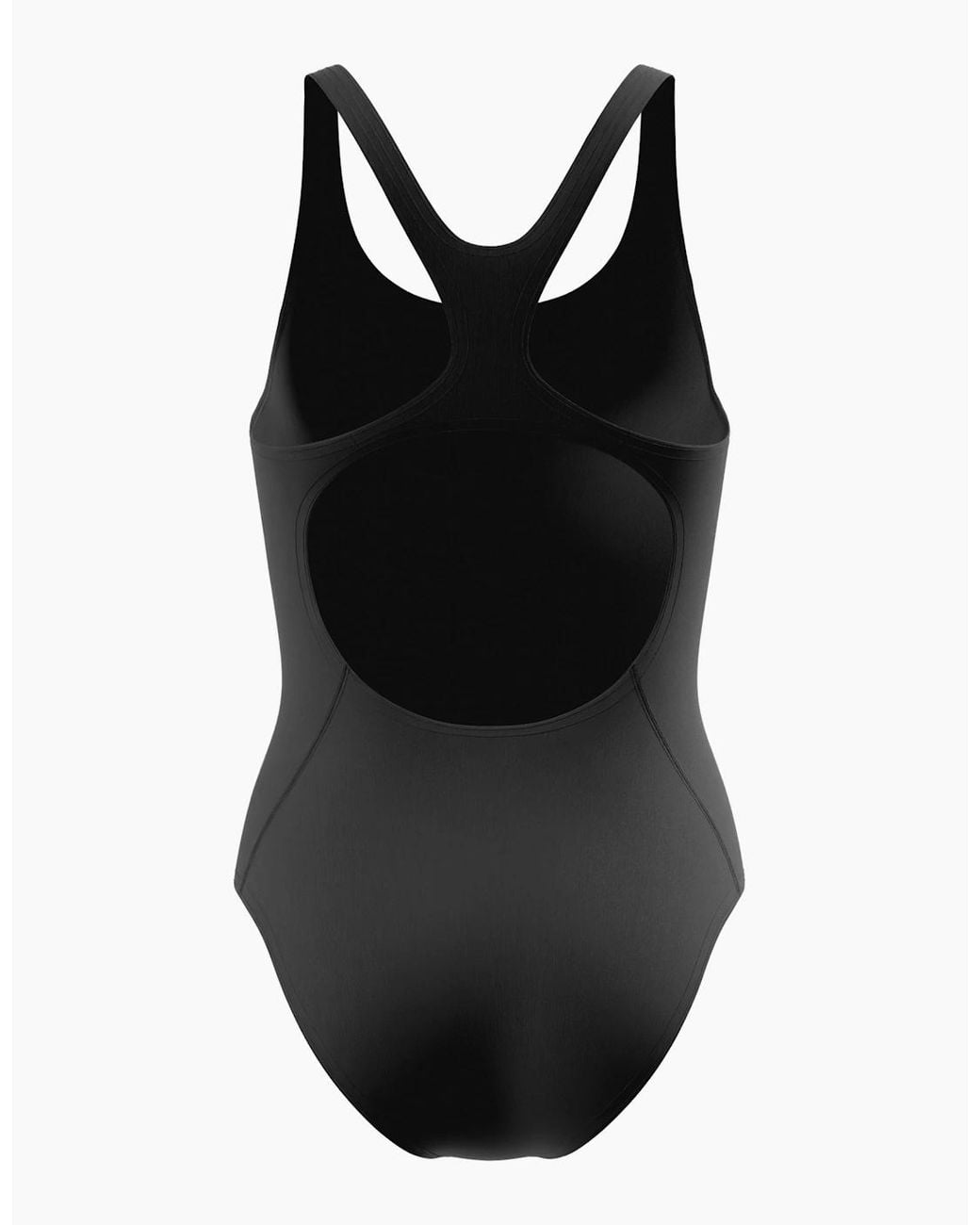 Speedo Black Ladies Placement Muscleback One Piece Swimsuit