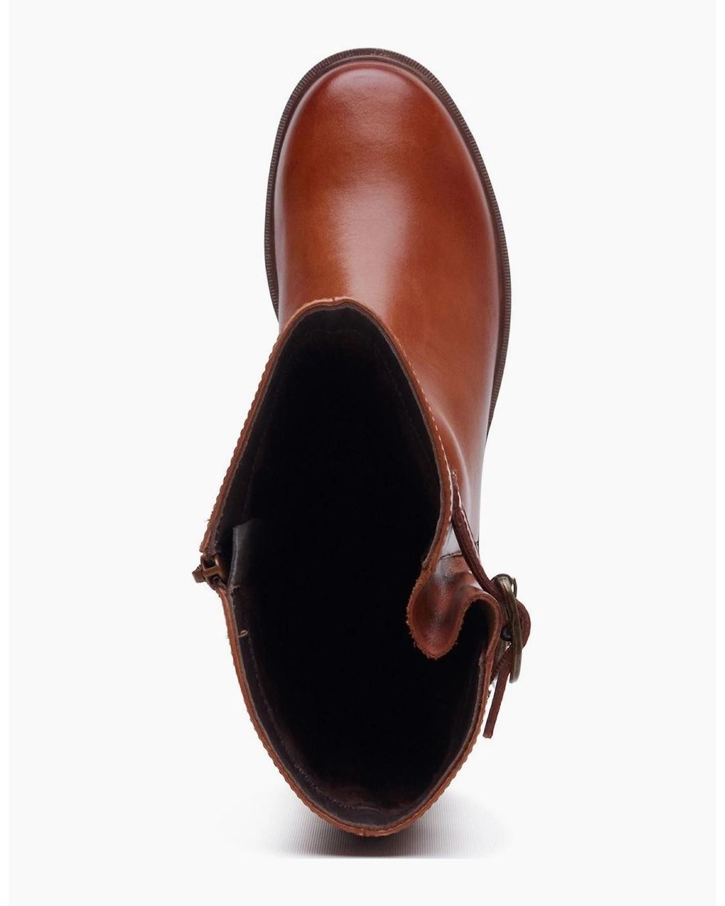 Hush Puppies Brown Tallulah Leather Tan Boots