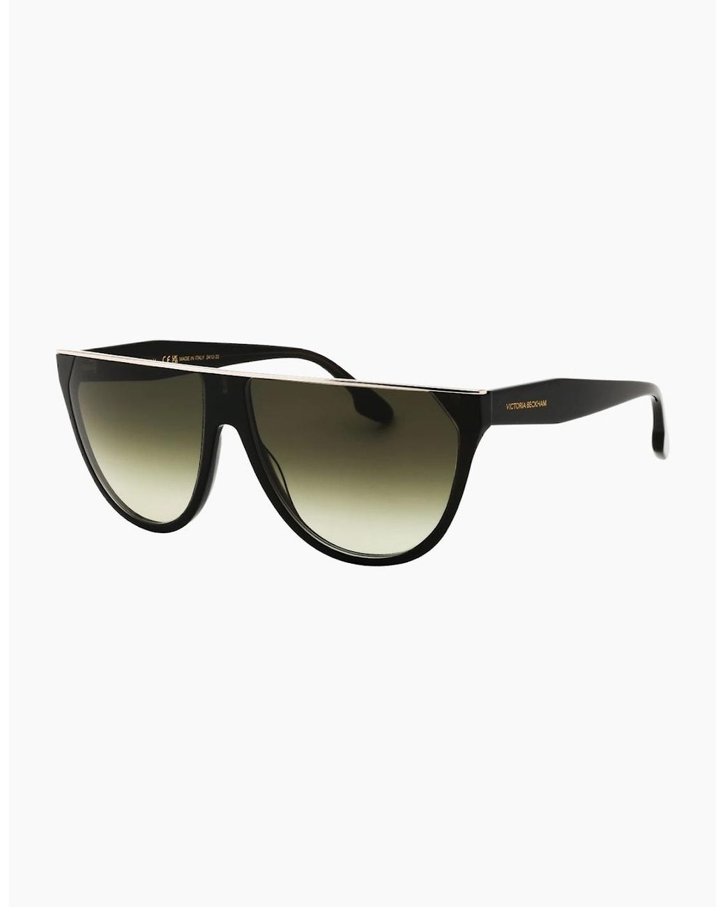 Victoria Beckham Brown Metallic Forest Sunglasses