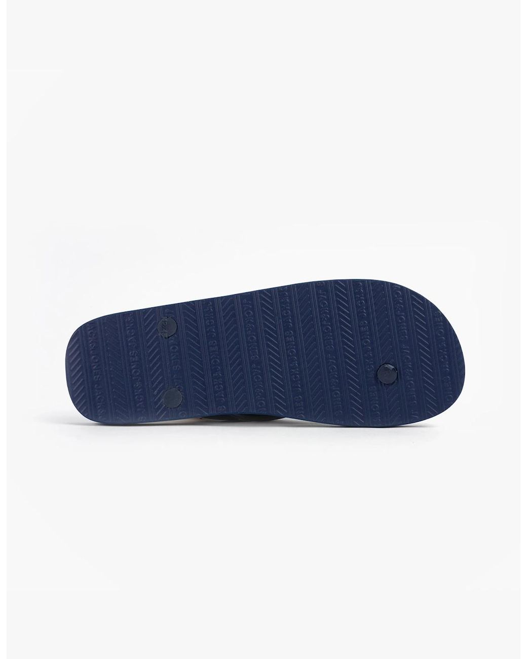 Jack & Jones Blue Logo Palm Print Flip-Flops Medieval for men
