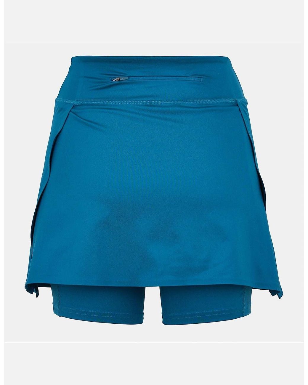 Adidas Blue Asmc Solid Patterned Regular Fit Mini Skort