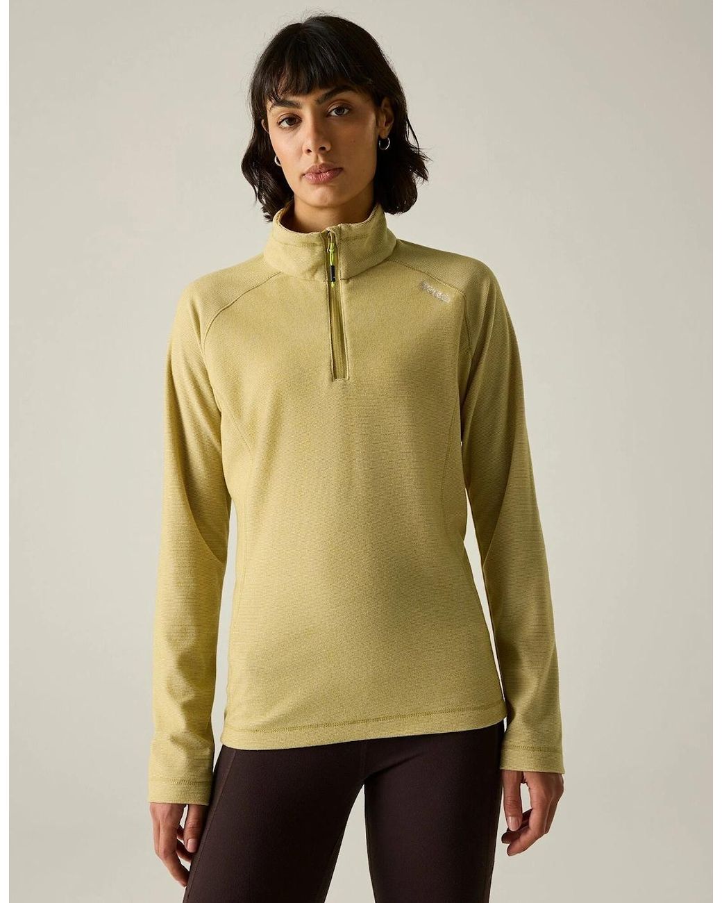 Regatta White Great Outdoors /Ladies Montes Half Zip Fleece Top