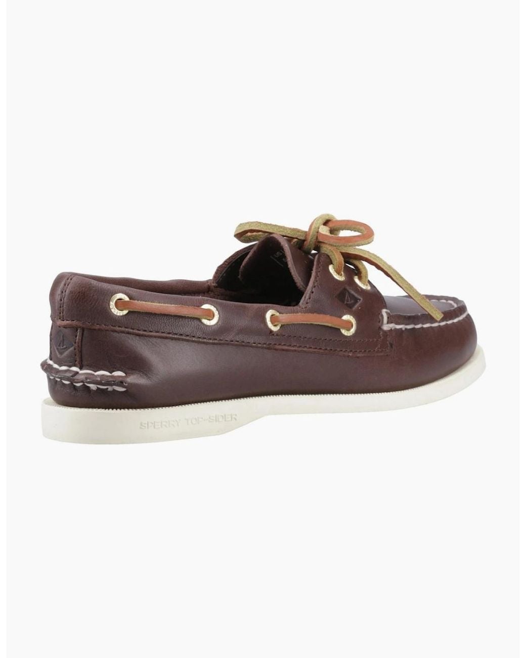 Sperry Top-Sider Brown Sperry Authentic 2 Eye Leather Standard Boat Shoes