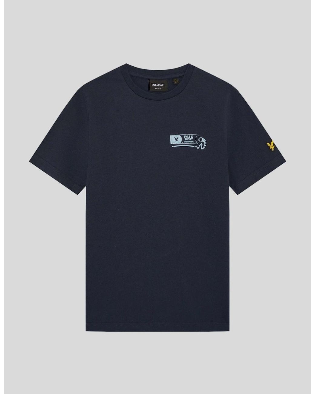 Lyle & Scott Blue Back Print Graphic T-Shirt for men