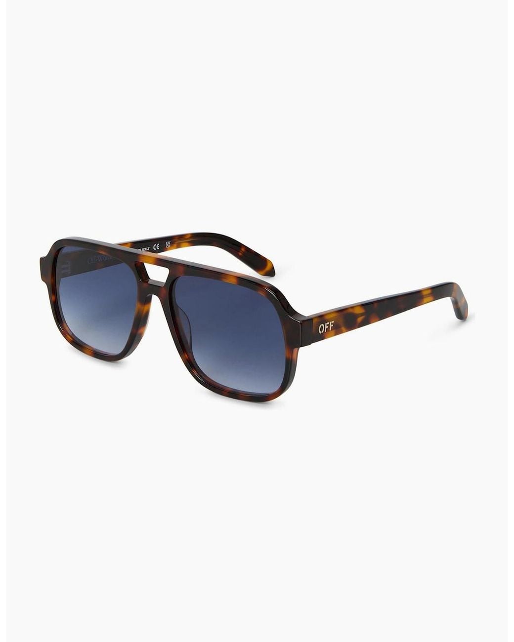 Off-White c/o Virgil Abloh Blue Off Forks Sunglasses for men