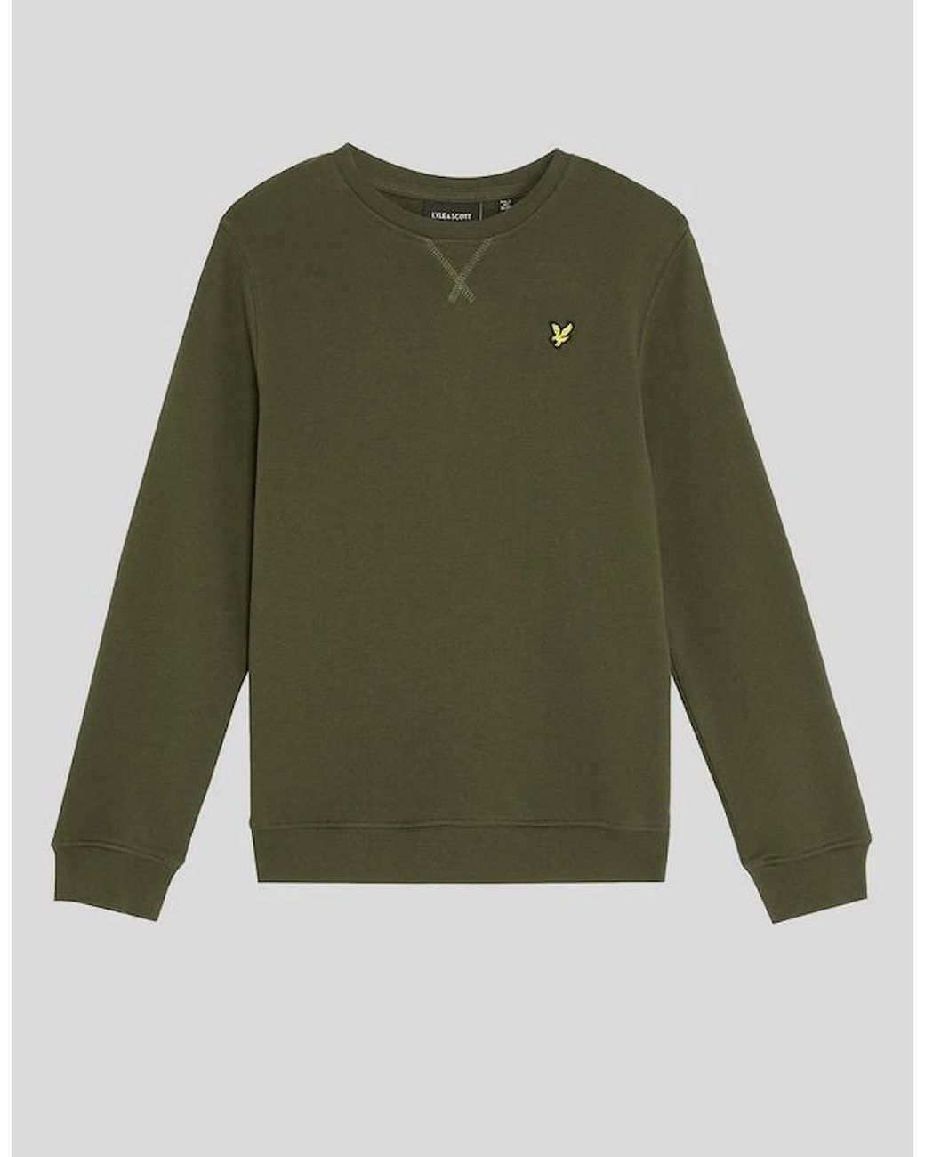 Lyle & Scott Green Classic Crew Neck Sweatshirt for men