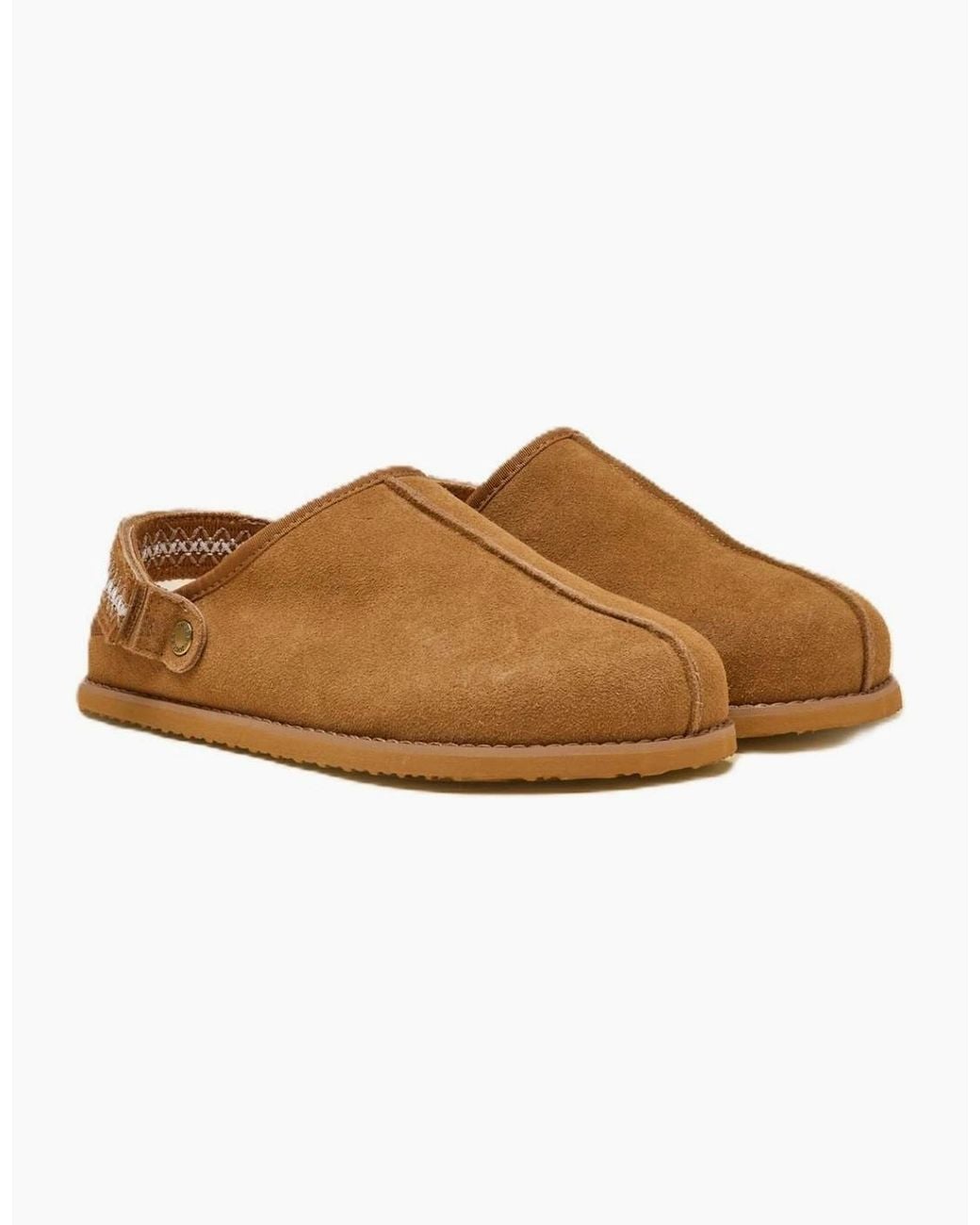 Joules Brown Clog Suede Chestnut Slippers