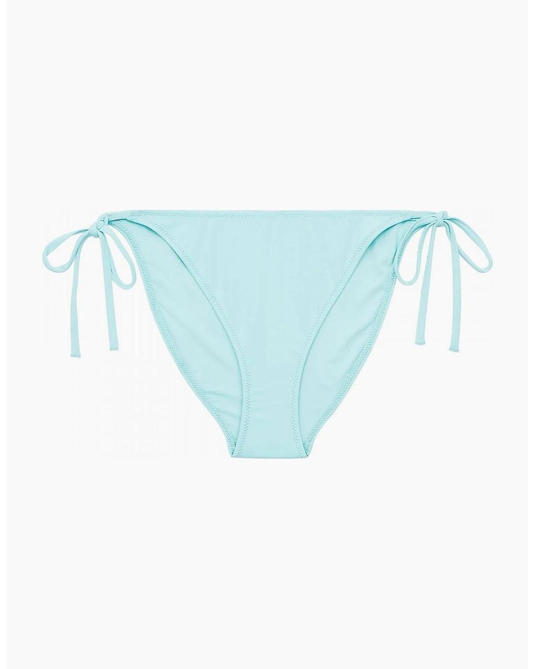 Calvin Klein Blue Ck One Side Tie Swimwear Bikini Bottom, Soft