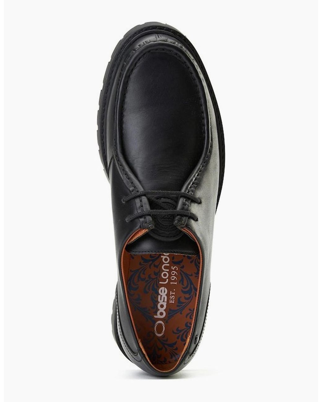 Base London Black Carbon Wallabe Shoes for men