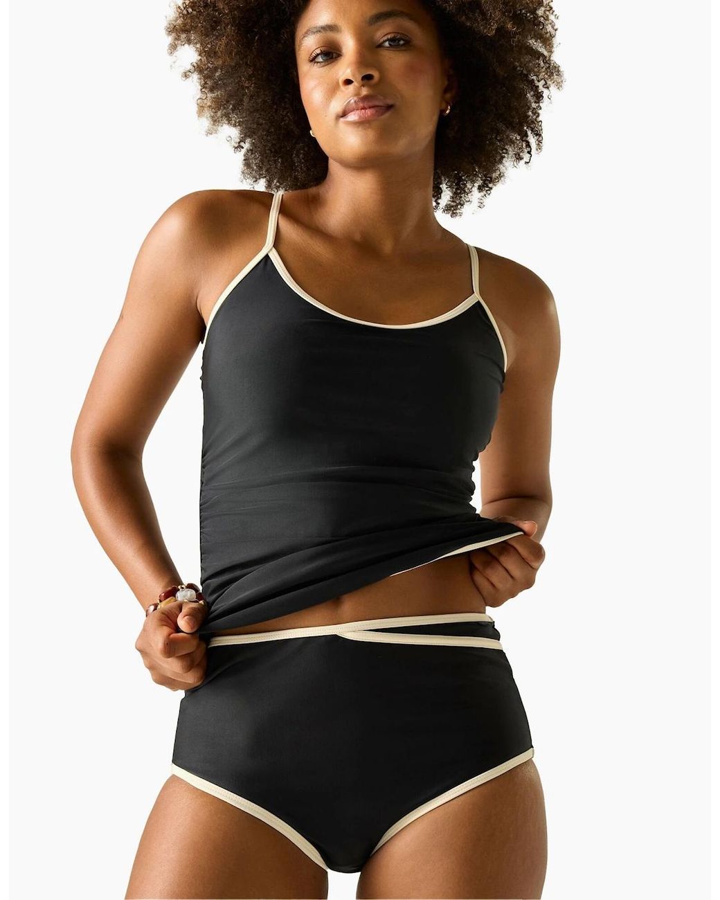 Regatta Black Ladies Kyra High Rise Bikini Bottoms