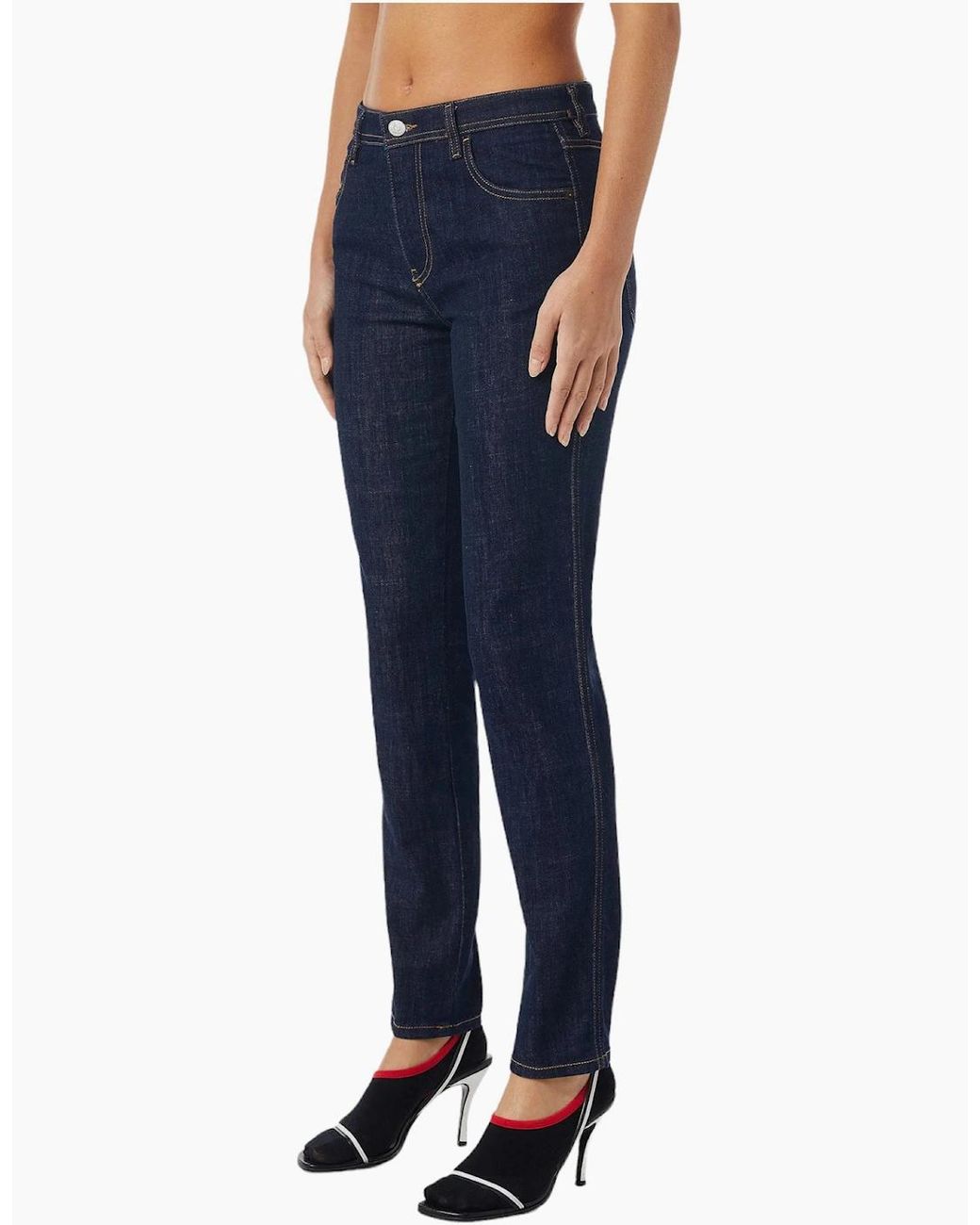 DIESEL Blue 2015 Babhila Z9C17 Denim Jeans Skinny Fit Mid Waist Dark New