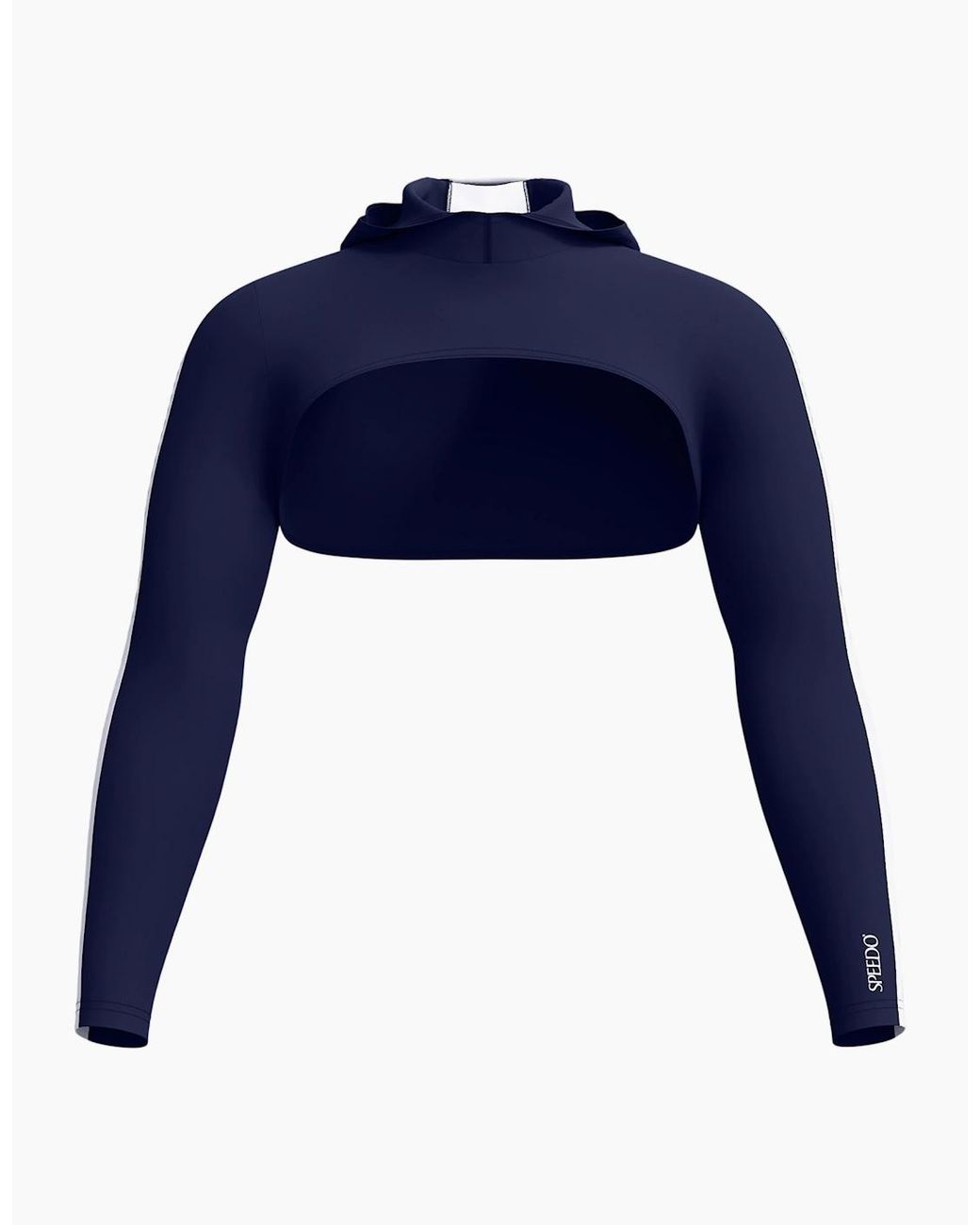 Speedo Blue Ladies Hooded Long-Sleeved Shrug