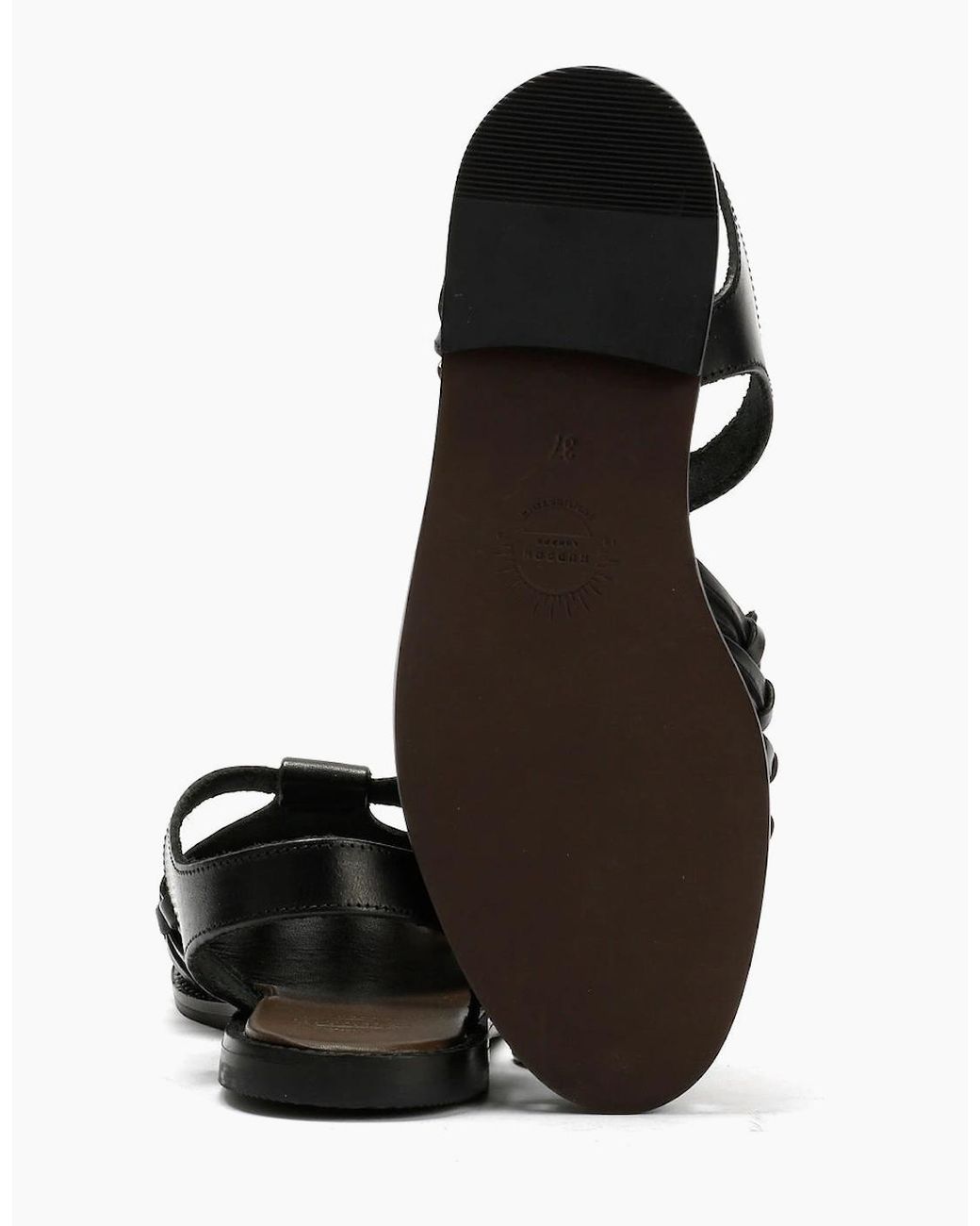 Hudson Black Luna Leather Sandal