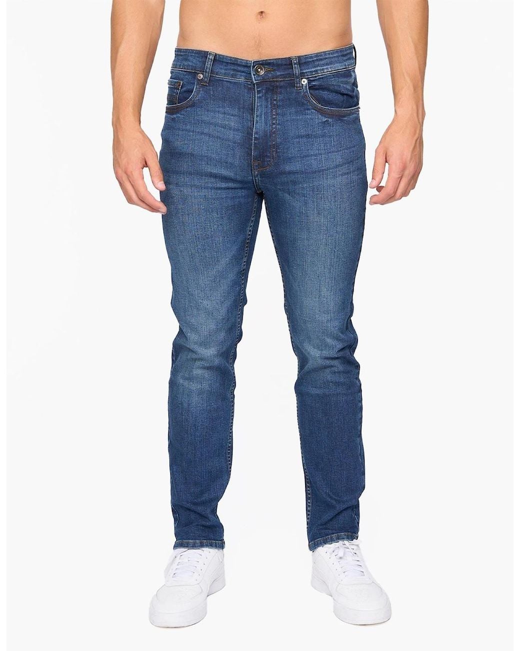 Bewley & Ritch Blue Bewley & Ritch Abingdon Slim Fit Jeans Dark Wash for men