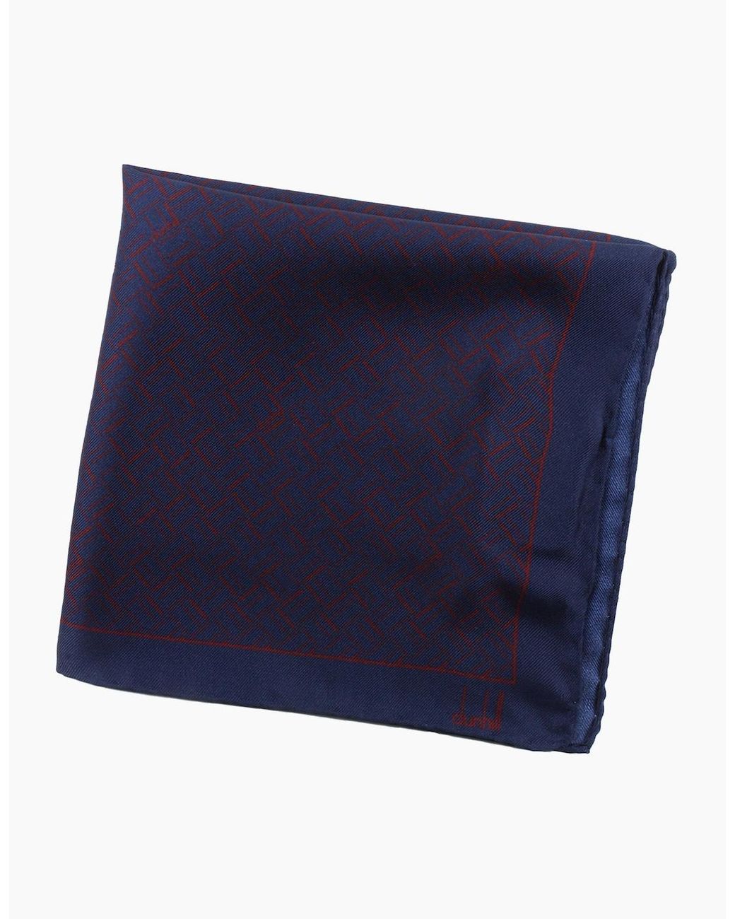 Dunhill Blue Pocket Square for men