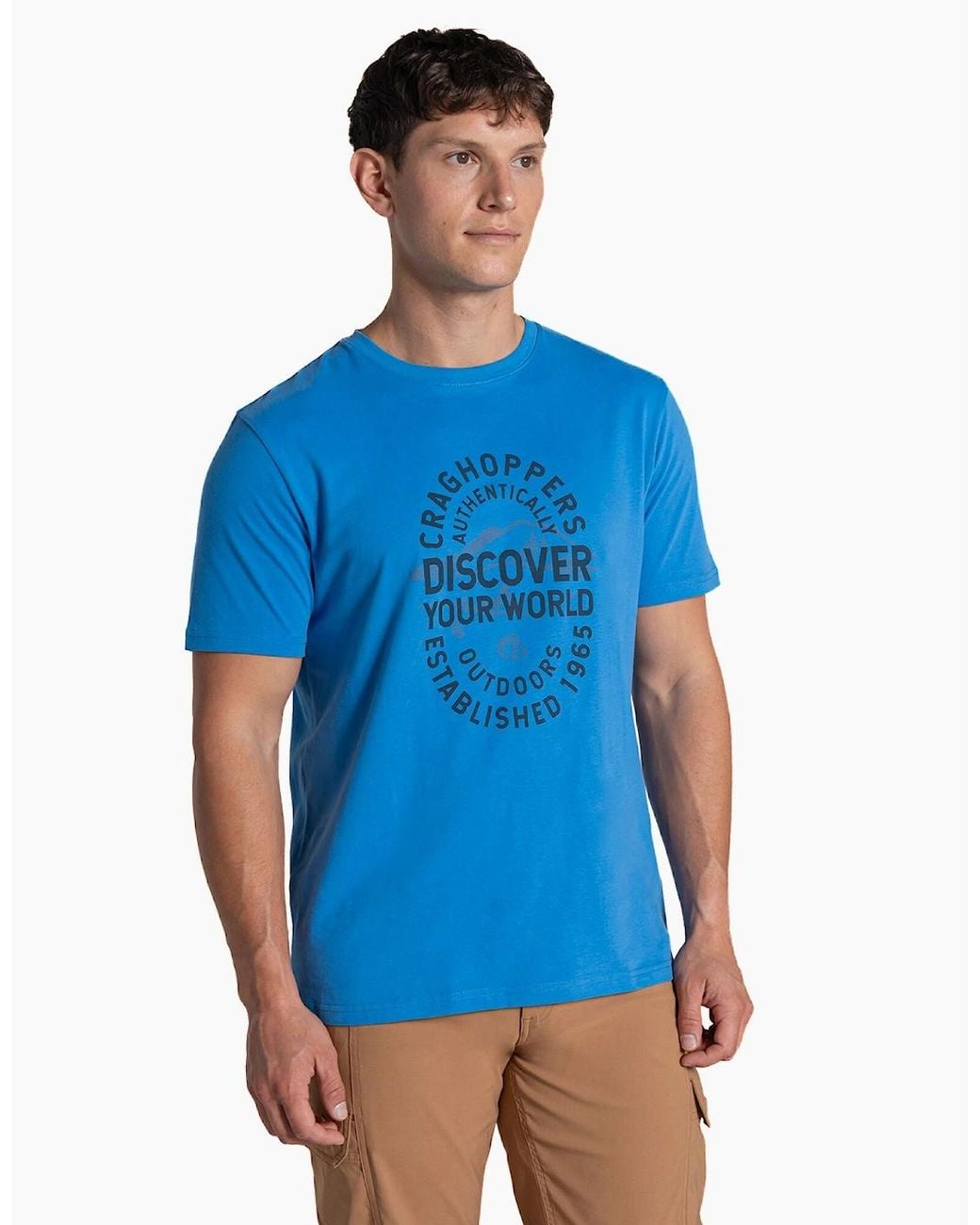 Craghoppers Blue Lucent Ii T-Shirt Azure Sky for men
