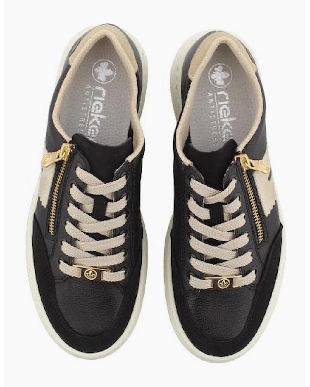 Rieker Black Ladies Sneakers M1912-00