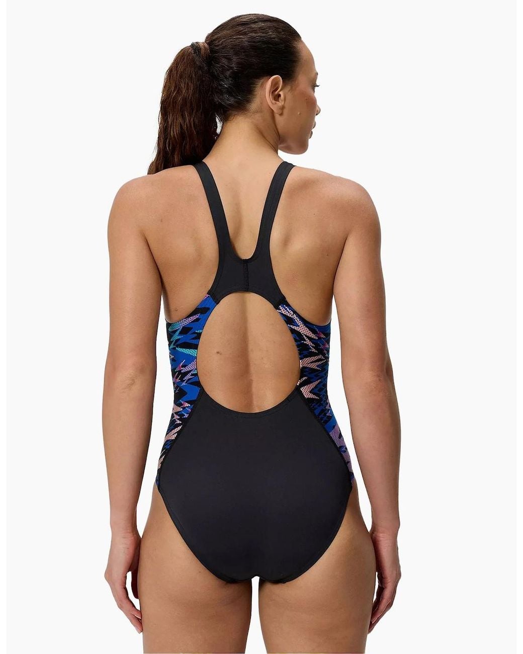 Speedo Blue Ladies Hyperboom Splice Muscleback One Piece Swimsuit