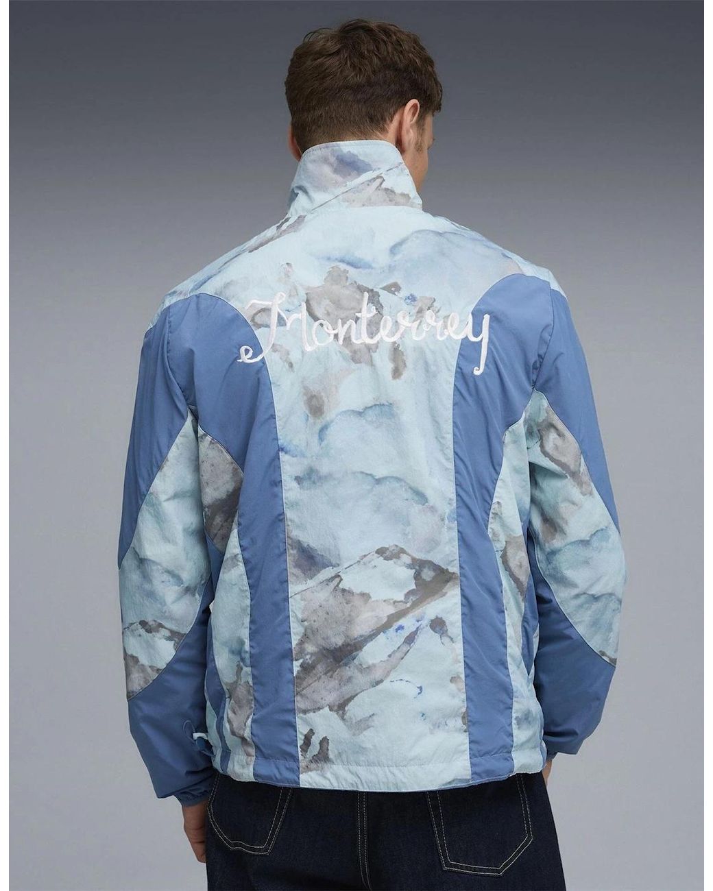 PUMA Blue Cf Monterrey Licensed Rain Anorak Jacket for men
