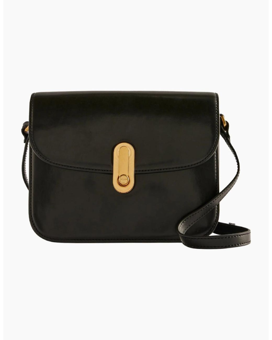 Ted Baker Black Kkayli Polished Leather Satchel Bag