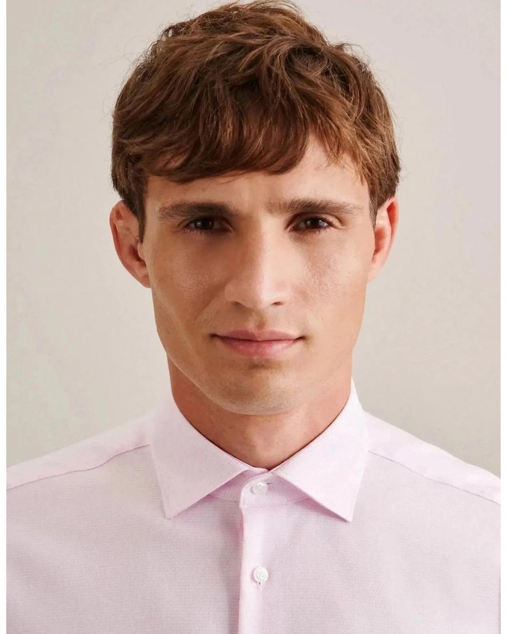 Seidensticker White Regular Fit No Iron New Kent Structured Business Shirt for men