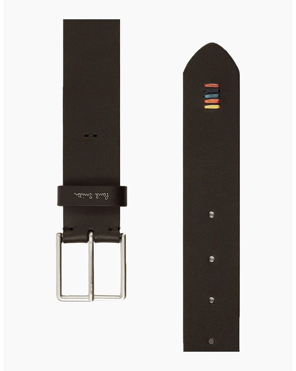 Paul Smith Black Stitch Belt for men