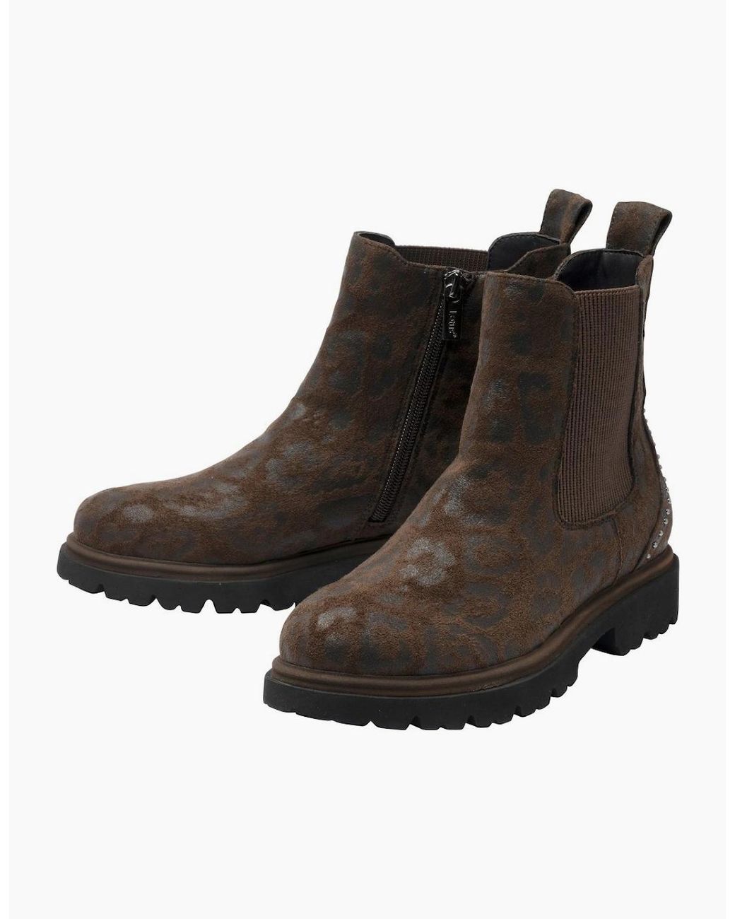 Lotus Brown Selma Chelsea Boots