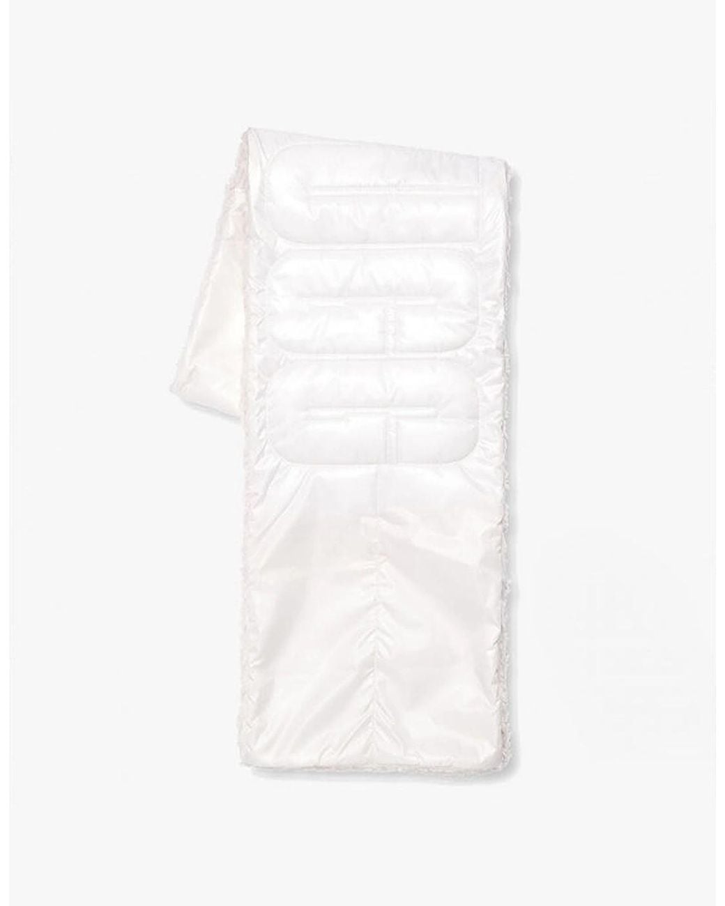 Ugg White Aand Puffer Scarf Nimbus: O/S
