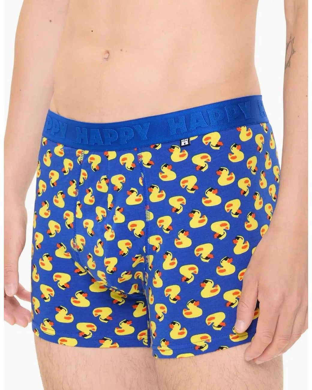 Happy Socks Blue Rubber Ducks Boxer Trunk for men