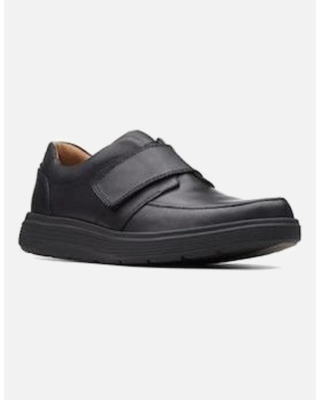 Clarks Black Un Abode Strap Extra Wide for men