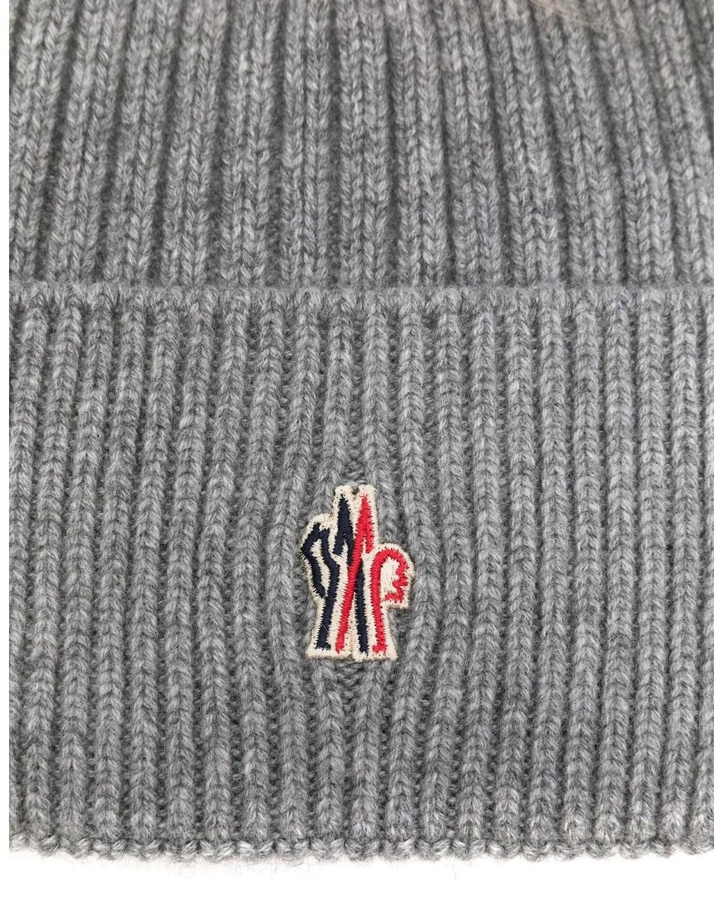 Moncler White Bobble Hat