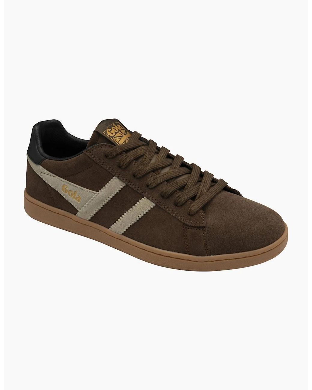 Gola Brown Equipe Ii Suede Trainers for men